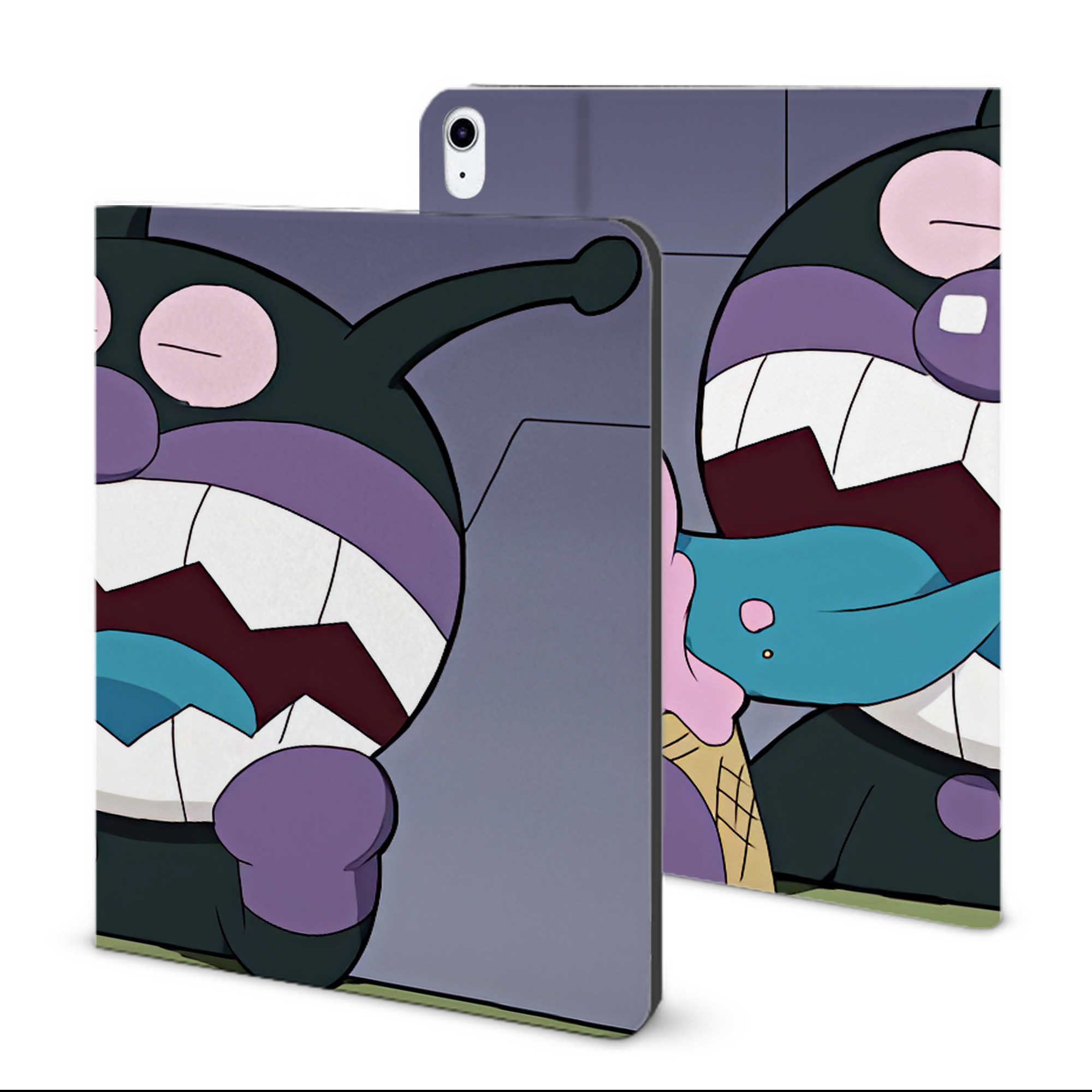 （画像用） アンパンマン Anpanman IPad ケース ブック型 PUレザー TPU 耐衝撃 軽量 薄型 ペン収納なし 全面保護 IPad 各モデル対応